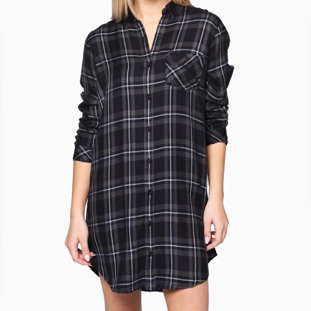 Rails Bianca Flannel Shirtdress Size XS